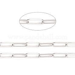 Tarnish Resistant 304 Stainless Steel Paperclip Chains&nbsp;STAS-K209-07P