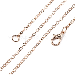 Brass Cable Chains Necklace Making&nbsp;MAK-N029-01RG
