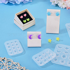 4Pcs DIY Earring Silicone Molds&nbsp;DIY-TADJ0001-16