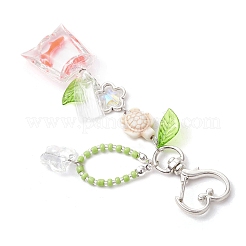 Resin Goldfish Bag & Synthetic Turquoise Tortoise Pendant Decorations&nbsp;HJEW-JM03054