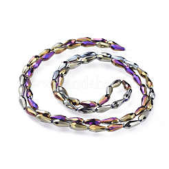 Electroplate Glass Beads Strands&nbsp;X-EGLA-L015-FP-A02