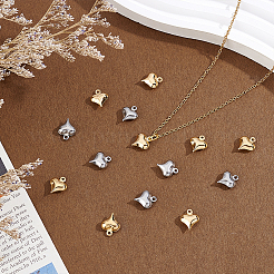 60Pcs 2 Colors 304 Stainless Steel Charms&nbsp;STAS-HY0001-98