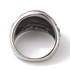 Viking 304 Stainless Steel Triquetra/Trinity Knot Wide Finger Rings for Men&nbsp;RJEW-U005-12AS