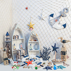 5Pcs 5 Styles Ocean Animals Theme Home Decorations&nbsp;LAMP-BM0001-04