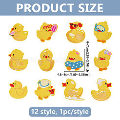 12Pcs Computerized Embroidery Polyester Iron on/Sew on Patches&nbsp;PATC-WH0003-60B