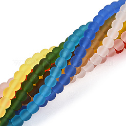 Transparent Glass Beads Strands&nbsp;GLAA-T032-T4mm-MD