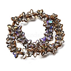 Electroplated Transparent Glass Beads Strands&nbsp;GL-CBA98F0-03C