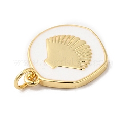 Rack Plating Brass Enamel Pendants&nbsp;KK-R144-01G-03