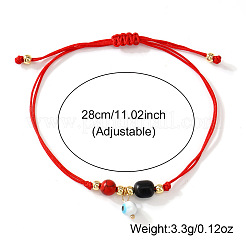 Bohemian Evil Eye Glass Charm Adjustable Bracelets&nbsp;PL4267-1