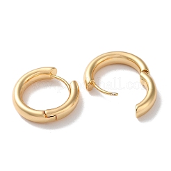 Ring Brass Huggie Hoop Earrings for Women&nbsp;EJEW-B056-10G