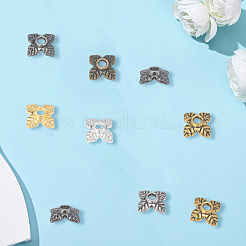 600Pcs 6 Colors Tibetan Style Alloy Bead Caps&nbsp;TIBEB-PA0001-07