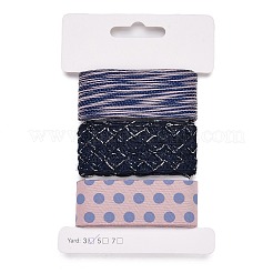 9 Yards 3 Styles Polyester Ribbon&nbsp;SRIB-A014-F01