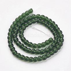 Glass Beads Strands&nbsp;GR4mm18Y