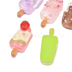 Transparent Ice Lolly Resin Cabochons&nbsp;RE-CBA6F62-01