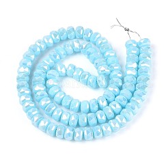 Electroplate Opaque Glass Beads Strands&nbsp;EGLA-N022-05B-A02