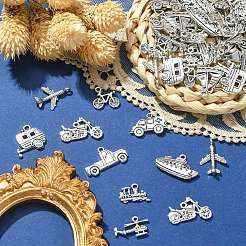100pcs 10 Style Tibetan Style Alloy Pendants&nbsp;TIBEP-CJ0001-31