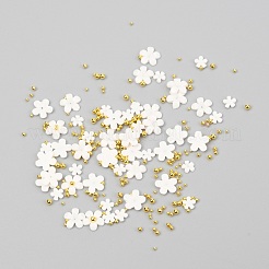 Flower Plastic Cabochons Nail&nbsp;X-MRMJ-I001-03D