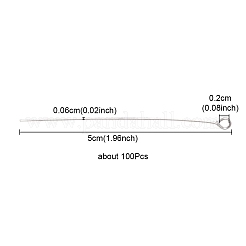304 Stainless Steel Eye Pins&nbsp;STAS-YW0001-68