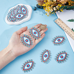 20Pcs Eye Computerized Embroidery Polyester Iron on/Sew on Patches&nbsp;PATC-GF0002-04