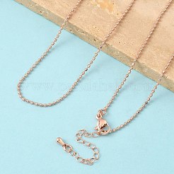 1.5MM Brass Ball Chain Necklaces&nbsp;NJEW-Z097-03RG