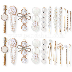5 Bags 4 Styles Zinc Alloy Hair Bobby Clips&nbsp;PHAR-SP0001-08