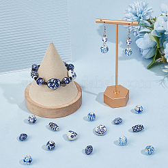 40Pcs 11 Styles Handmade Porcelain Beads&nbsp;PORC-PA0001-47