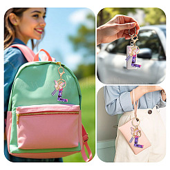 Resin Butterfly Pendant Keychains&nbsp;KEYC-TAC0034-03L