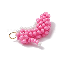Glass Seed Beaded High Heel Pendants&nbsp;PALLOY-CJ00140