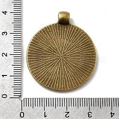 Vintage Tibetan Style Alloy Pendant Cabochon Bezel Settings&nbsp;X-TIBEP-M018-102AB-NF