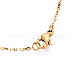 201 Stainless Steel Pendant Necklaces&nbsp;NJEW-T009-JN136-40-2