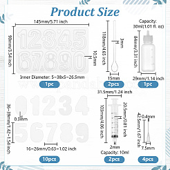 DIY 1Pc Number 0~9 Silicone Shake Molds&nbsp;DIY-OC0011-85