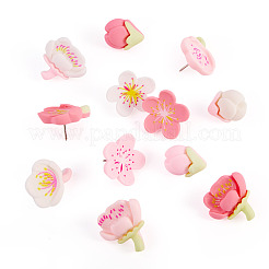 48Pcs Resin Flower & Iron Push Pins Set&nbsp;AJEW-TAC00050