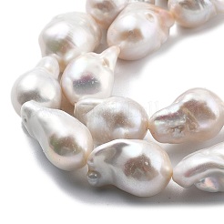 Natural Nucleated Pearl Beads Strands&nbsp;PEAR-B004-15C-03C