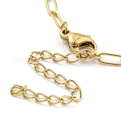 304 Stainless Steel Paperclip Chains Bracelet Making&nbsp;AJEW-P119-03G