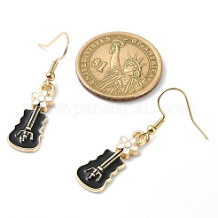 Golden Alloy Enamel Dangle Earrings for Women&nbsp;X-EJEW-JE05657