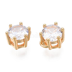 Brass Inlaid Cubic Zirconia Charms&nbsp;KK-N216-346A