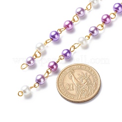 Handmade Glass Pearl Beaded Chains&nbsp;AJEW-JB01136-02