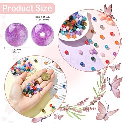 120Pcs 12 Colors Round Imitation Cat Eye Resin Beads&nbsp;RESI-CJ0004-65