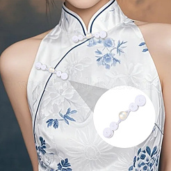 12Pcs Polyester Resin Cheongsam Buckle for Chinese Formal Dress&nbsp;DIY-CY0001-86B
