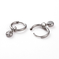 304 Stainless Steel Huggie Hoop Earrings&nbsp;X-EJEW-JE04449-02