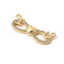 Brass Micro Pave Clear Cubic Zirconia Pendants&nbsp;KK-K419-05G
