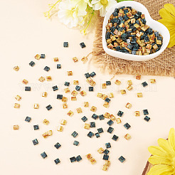 50G 2 Colors 2-Hole Baking Paint Glass Seed Beads&nbsp;SEED-TA0001-70