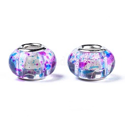 Transparent Resin European Beads&nbsp;RPDL-N014-05-05