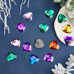 160Pcs 8 Colors Acrylic Rhinestone Cabochons&nbsp;MACR-GF0001-05