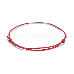 Adjustable Waxed Cotton Cord Bracelets&nbsp;X-BJEW-JB04206