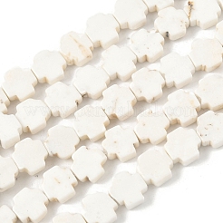 Geark Cross Natural Magnesite Beads Strands&nbsp;G-N0131-04C