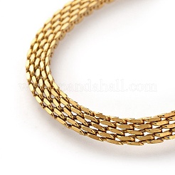 304 Stainless Steel Mesh Chain Bracelets&nbsp;BJEW-G618-06G