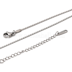 12Pcs 304 Stainless Steel Serpentine Chain Necklaces for Men Women&nbsp;NJEW-H093-19P-03