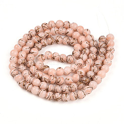 Baking Paint Glass Beads&nbsp;X1-DGLA-N010-8mm-02