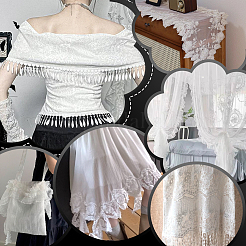3 Yards 3 Styles Polyester Embroidery Flower Lace Trim&nbsp;OCOR-GA0002-05